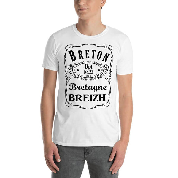 Tee-shirt Breton Jack's avec N° département Breton - Autocollant BZH