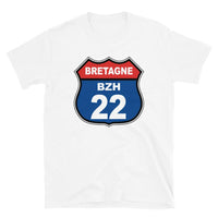 Tee-shirt Breton Route 66 BRETAGNE BZH 22 Côtes d'Armor