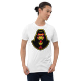Tee-shirt Breton Tête de Gorille en Colère Rouge & Jaune modèle Homme