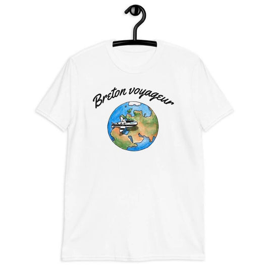 Tee-shirt Breton Voyageur - Autocollant BZH
