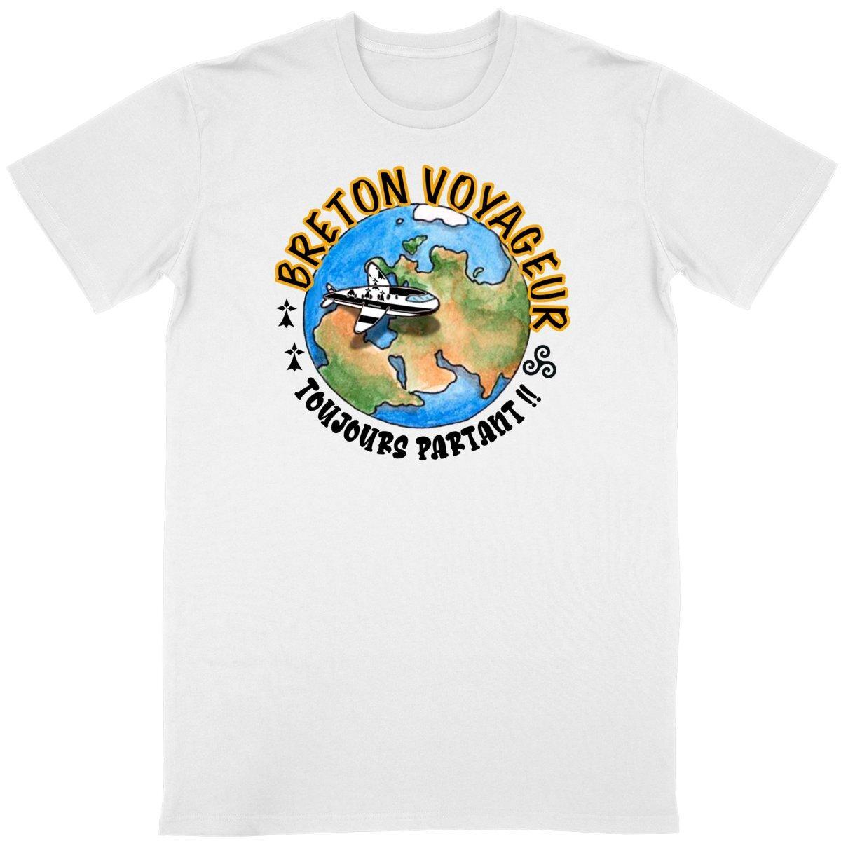 Tee-Shirt Breton Voyageur Toujours Partant - Autocollant BZH
