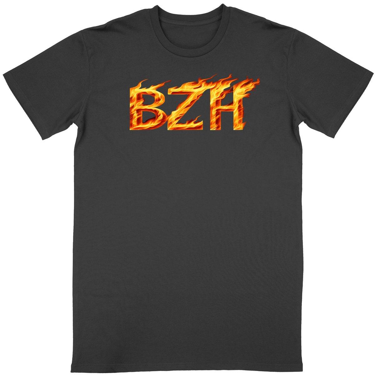Tee-shirt BZH en lettres de Feu