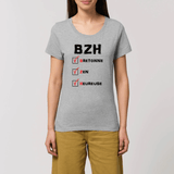 tee-shirt breton femme Bretonne Zen Heureuse BZH