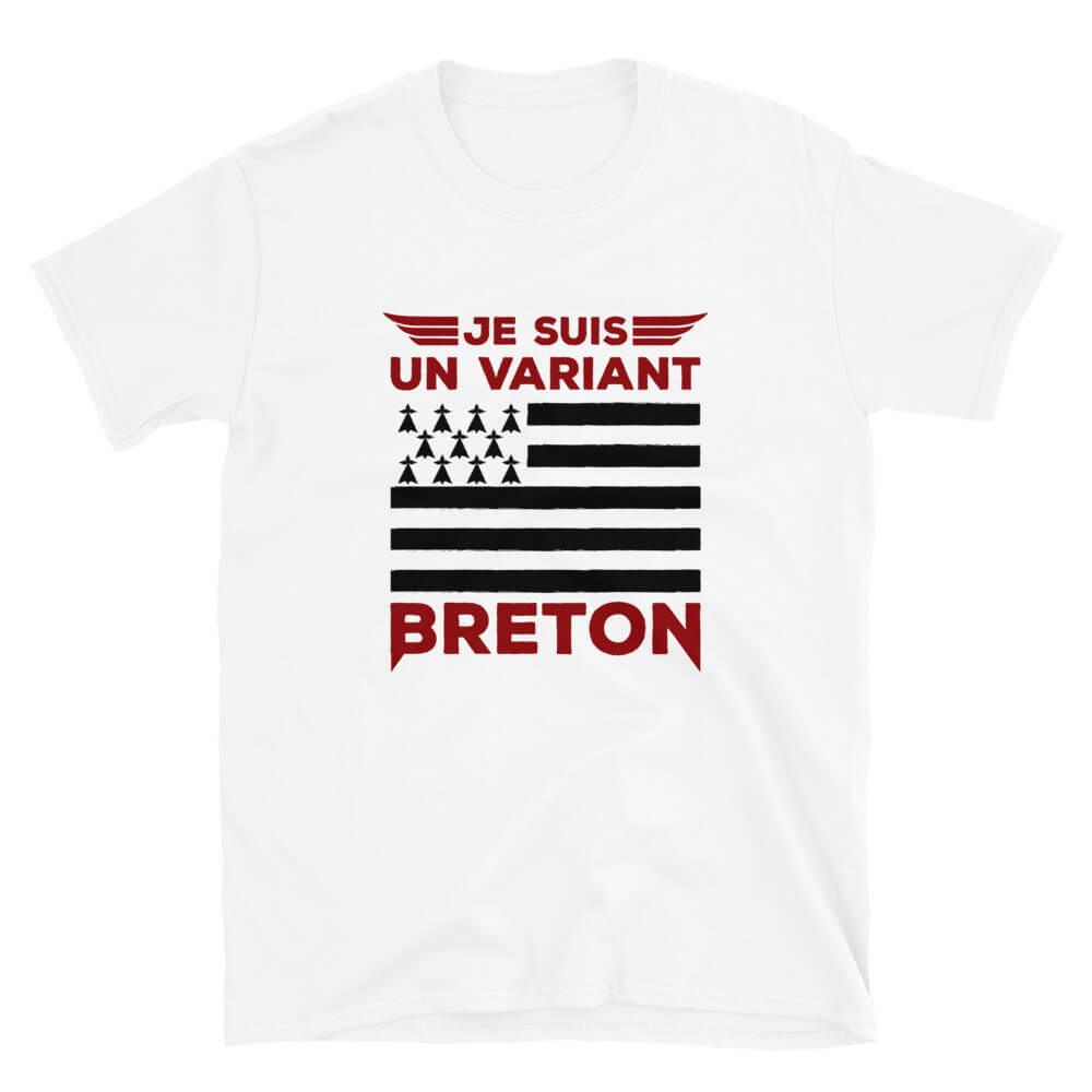 Tee-shirt Je suis un Variant Breton - Autocollant BZH