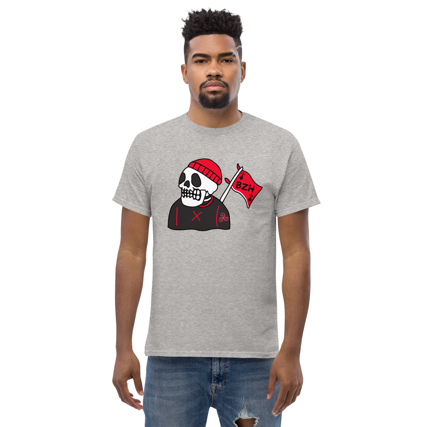 Tee-shirt Tête de Mort Bonnet Rouge
