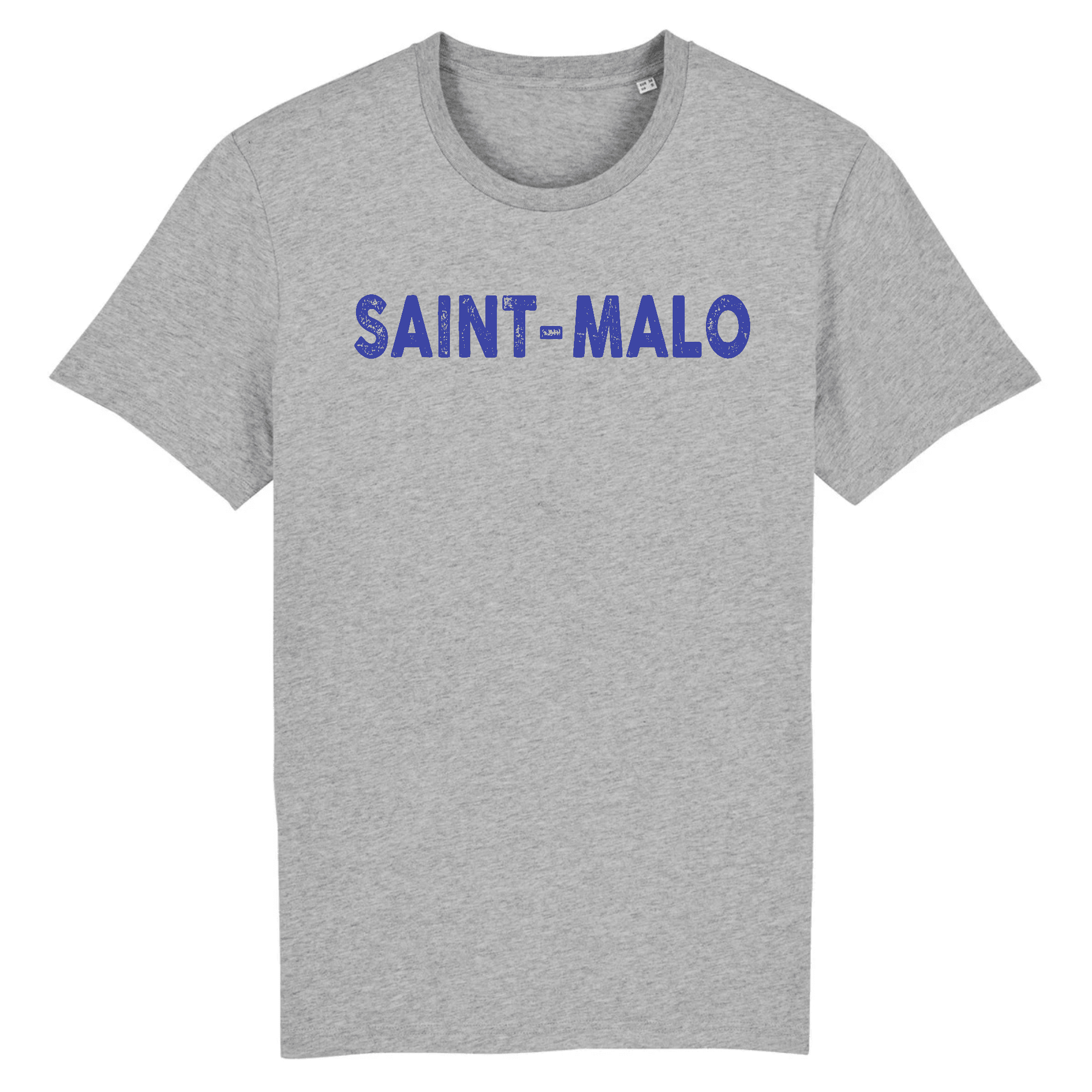 Tee-shirt Unisexe avec visuel SAINT MALO en Coton BIO Gris