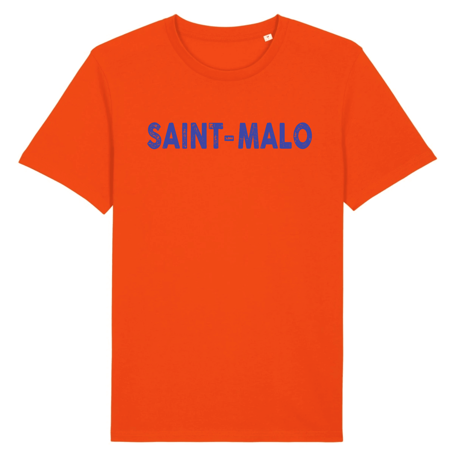 Tee-shirt Unisexe avec visuel SAINT MALO en Coton BIO Orange